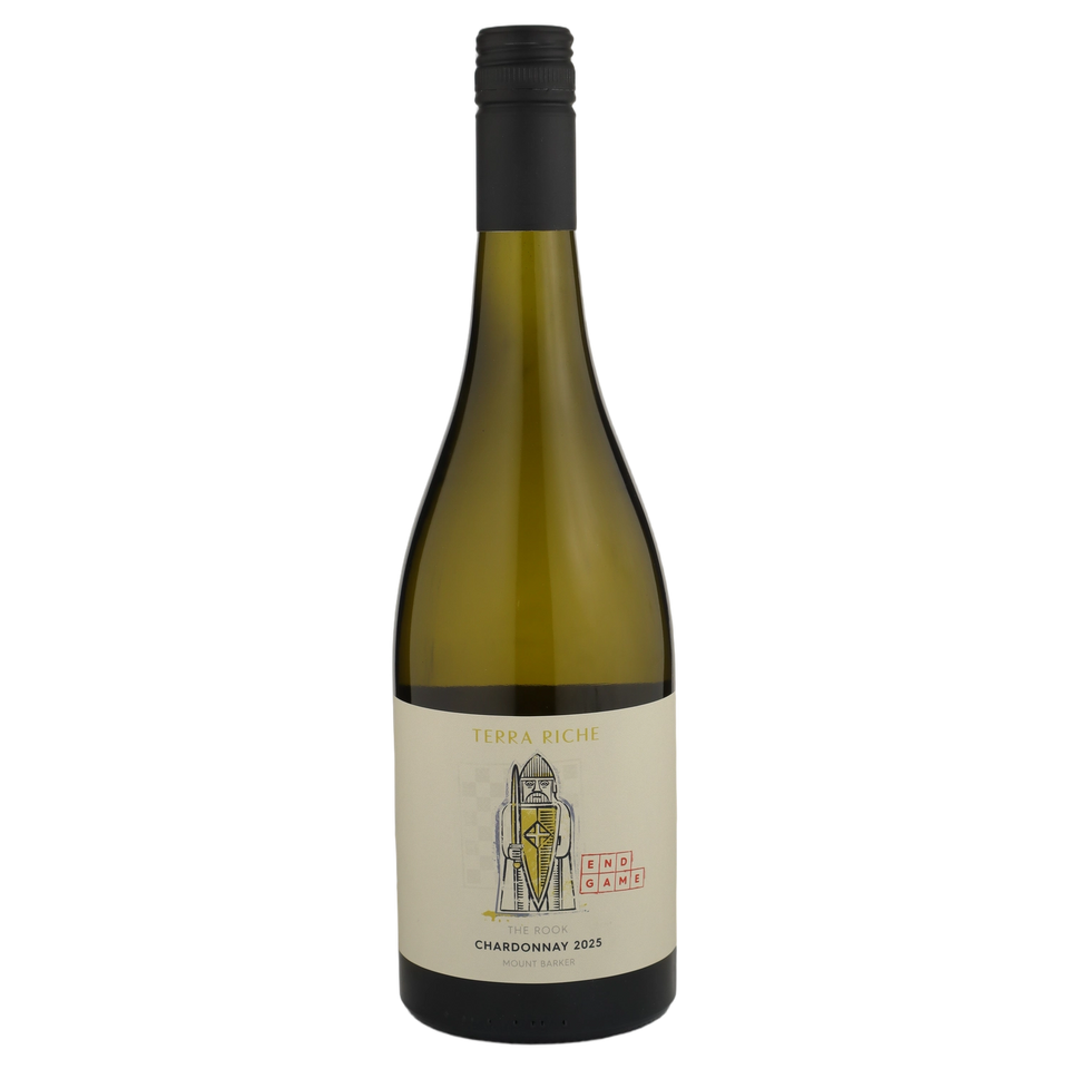A bottle of 2025 Terra Riche Endgame Rook Chardonnay Mount Barker 2025 (Best In Collective) 750ml White Wine