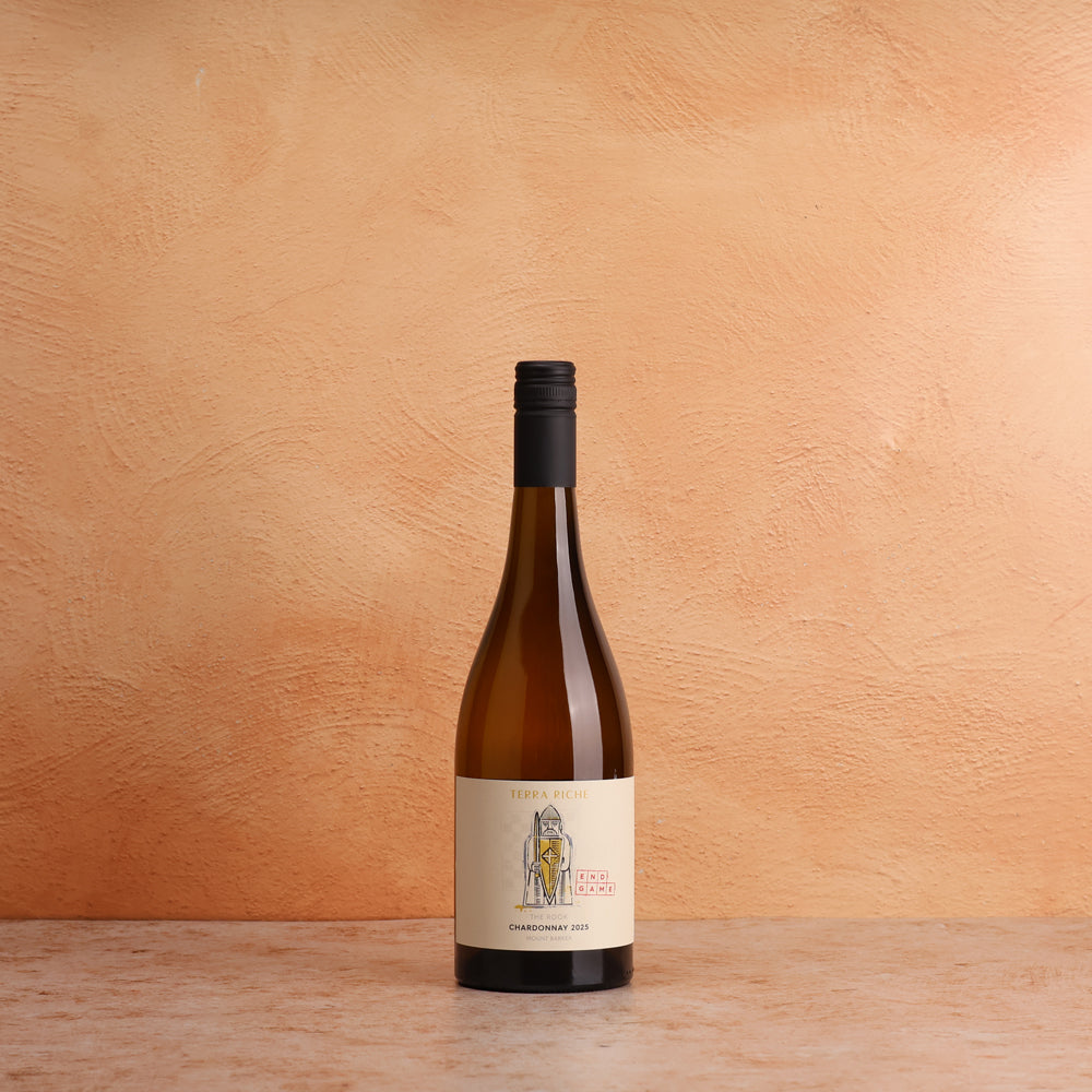 A bottle of Terra Riche Endgame Rook Chardonnay Mount Barker 2025 (Best In Collective) 750ml White Wine