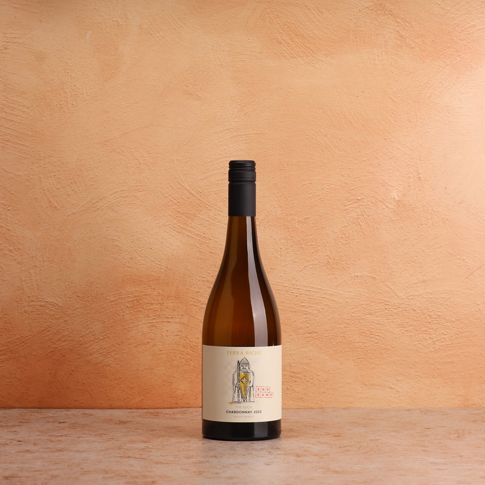 A bottle of Terra Riche Endgame Rook Chardonnay Mount Barker 2025 (Best In Collective) 750ml White Wine