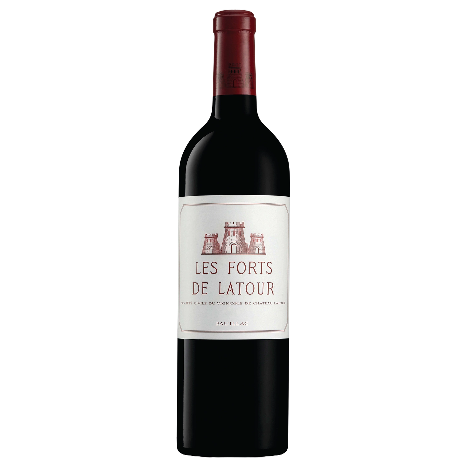 A bottle of 2018 Château Latour Les Forts de Latour 2nd Vin 1500ml Red Wine
