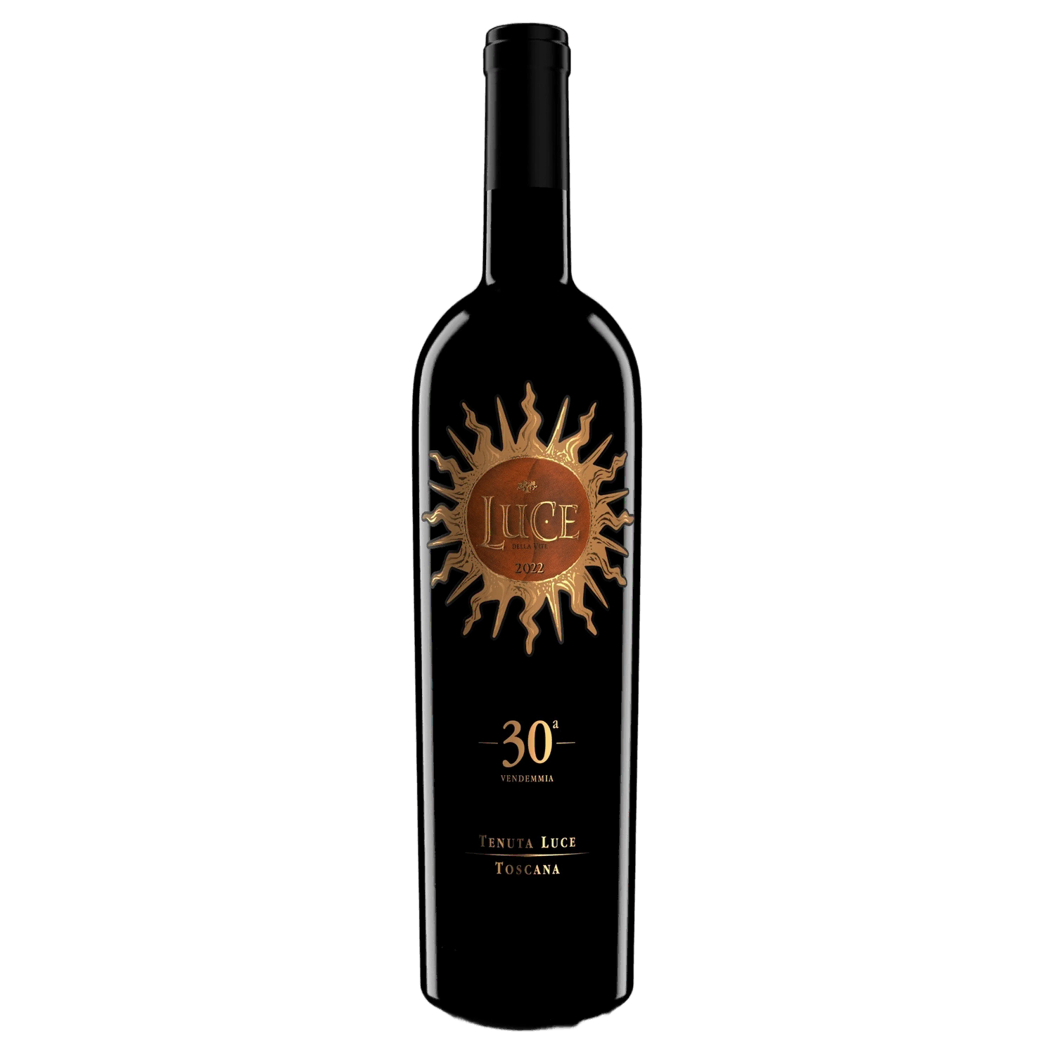 A bottle of 2022 Tenuta Luce Luce 750ml Red Wine