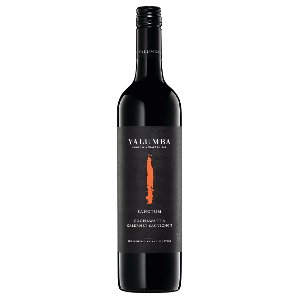 A bottle of 2023 Yalumba Sanctum Cabernet Sauvignon 750ml Red Wine