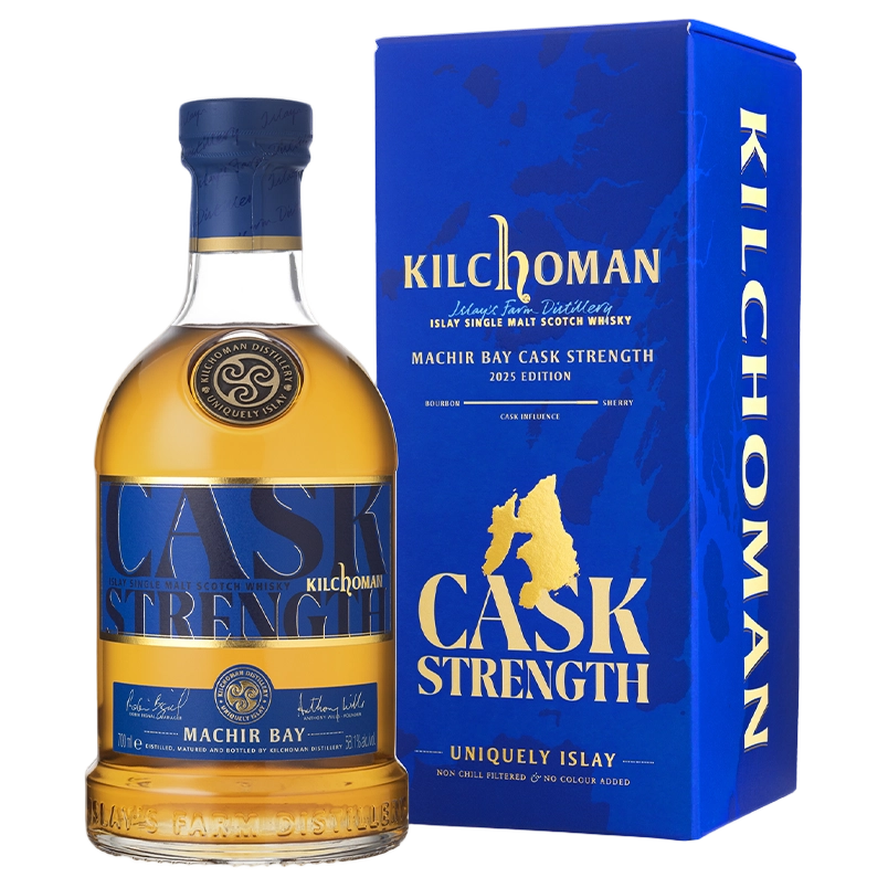 A bottle of Kilchoman Machir Bay Cask Strength 2025 58.1% 700ml