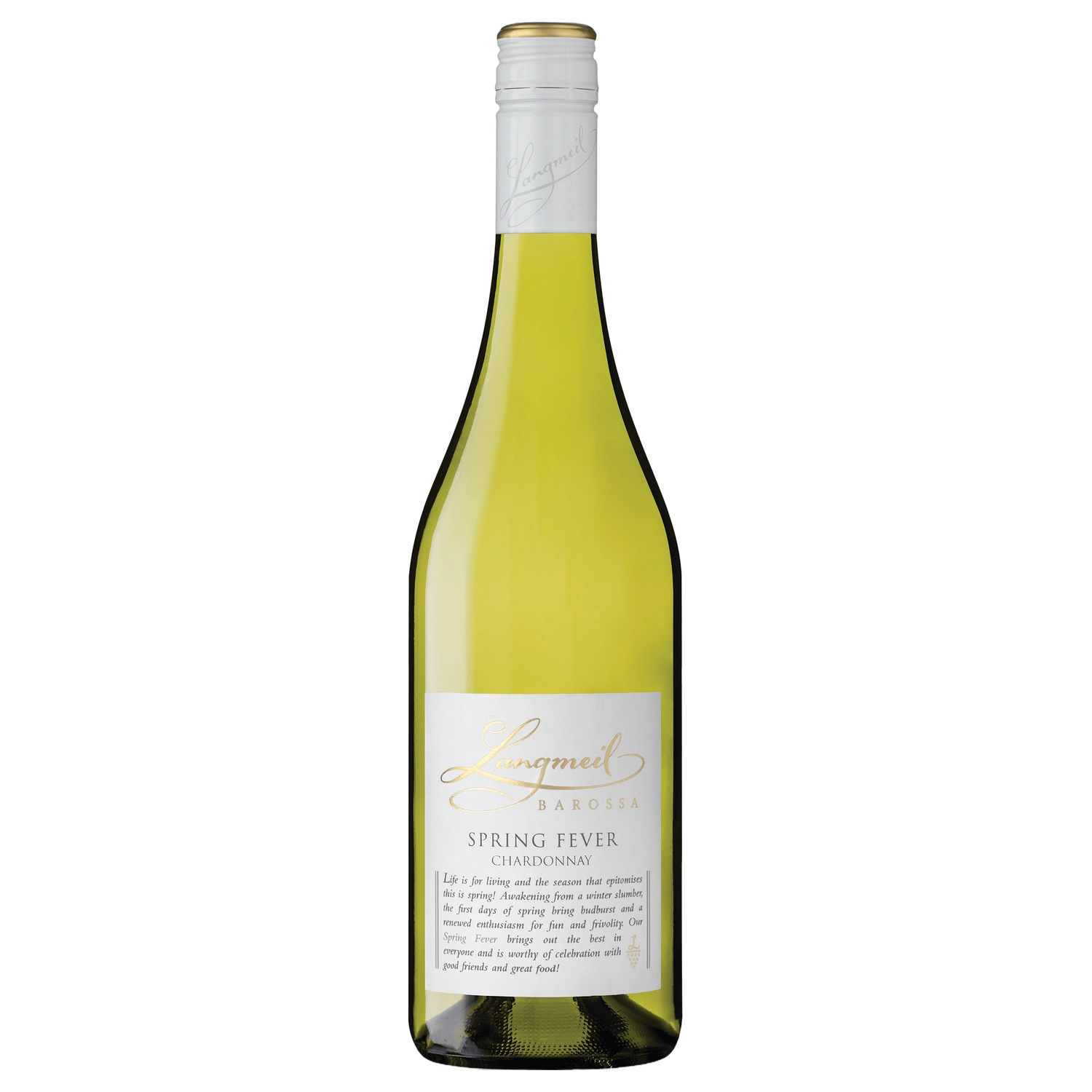 A bottle of 2024 Langmeil Spring Fever Chardonnay 750ml White Wine