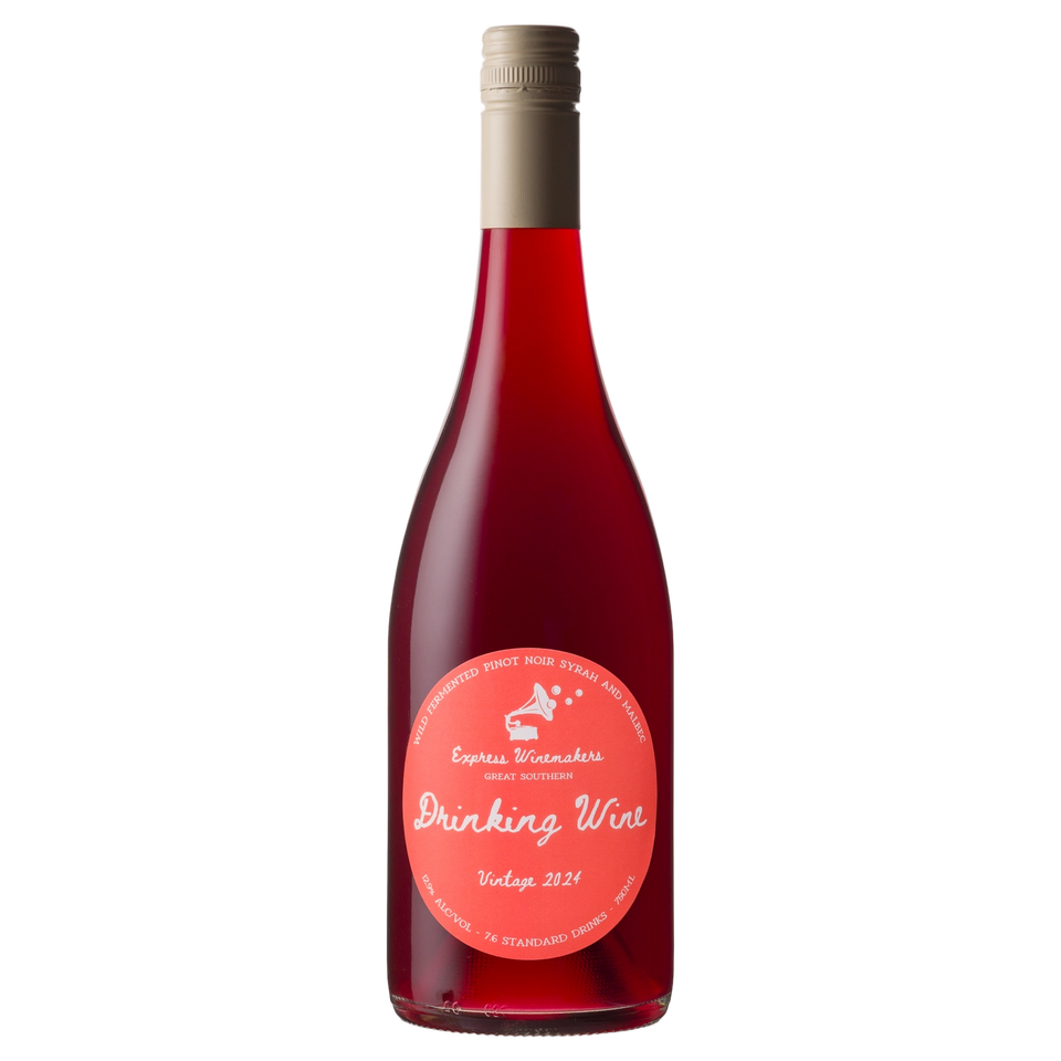 A bottle of 2024 Express Winemakers Drinking Wine Red 750ml Red Wine