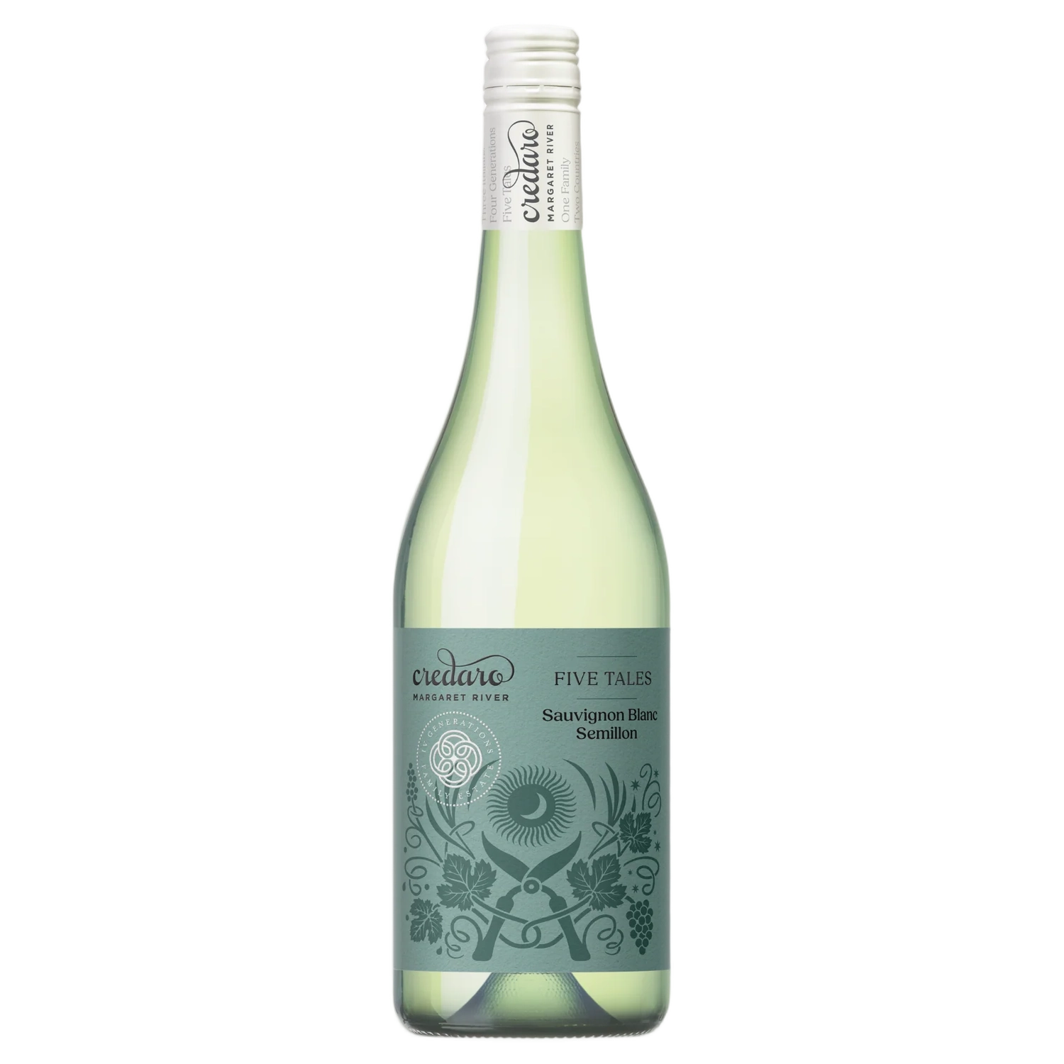 A bottle of 2025 Credaro Five Tales Sauvignon Blanc 750ml White Wine
