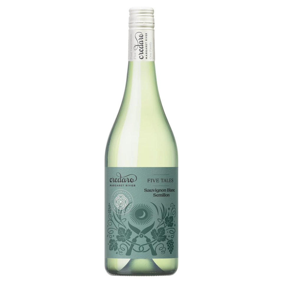 A bottle of 2025 Credaro Five Tales Sauvignon Blanc 750ml White Wine