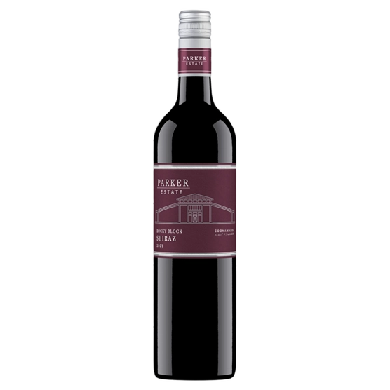 A bottle of 2023 Parker Estate Rocky Block Shiraz 750ml Red Wine