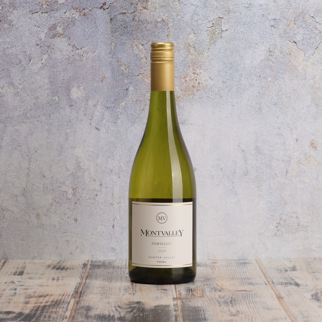 A bottle of Montvalley Hunter Valley Semillon 2025 750ml White Wine