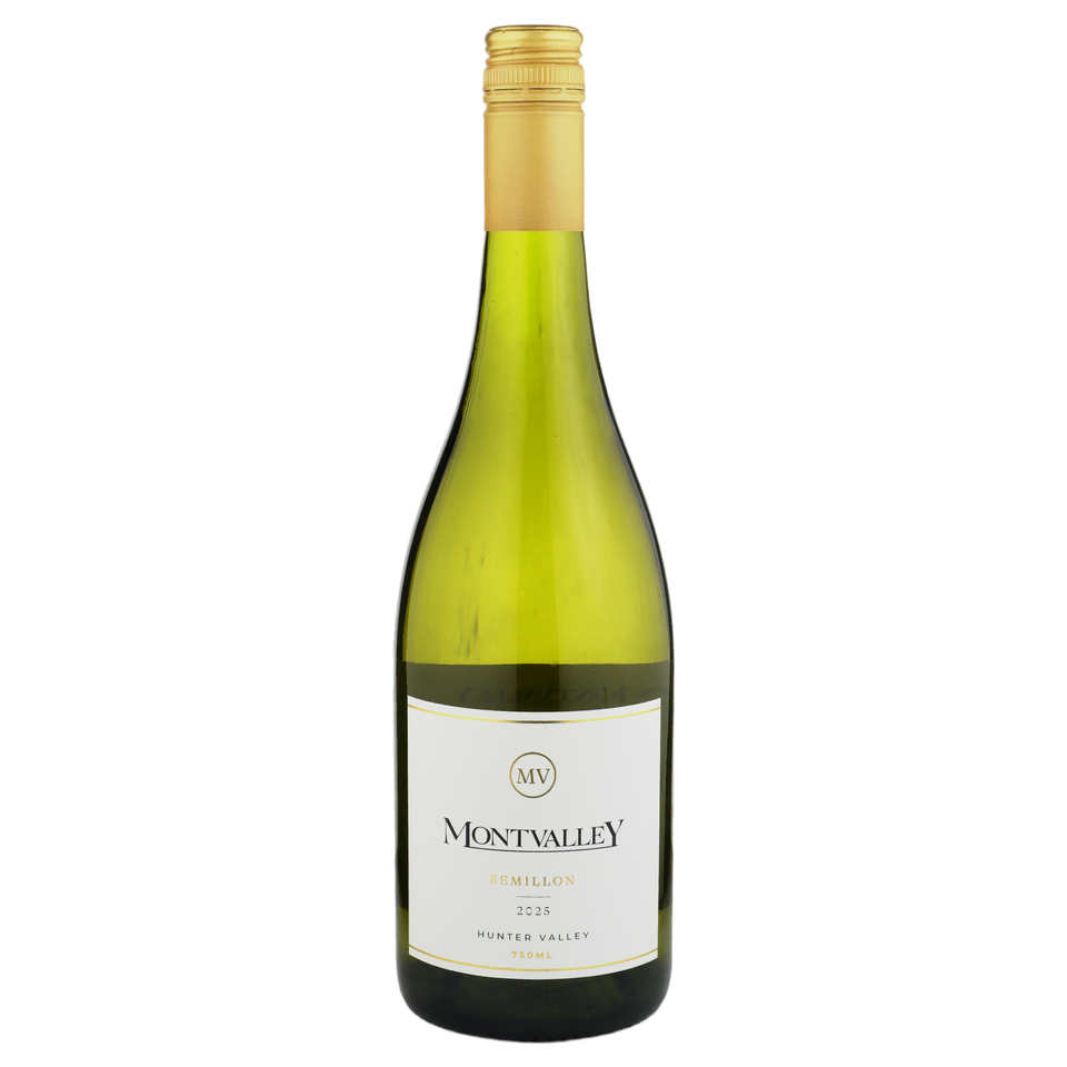 A bottle of Montvalley Hunter Valley Semillon 2025 750ml White Wine