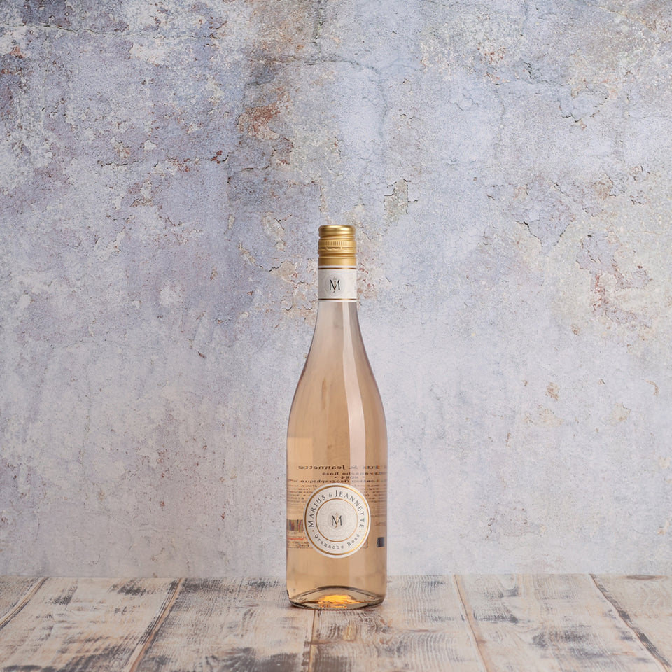 A bottle of Marius et Jeannette Grenache Rose 2024 750ml Rose Wine