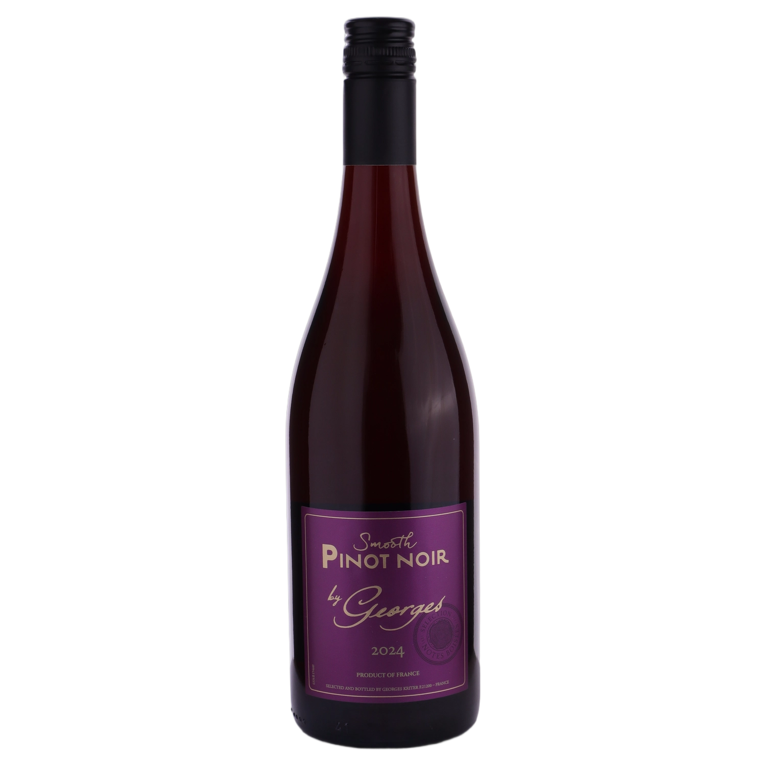 A bottle of By Georges Smooth Pinot Noir 2024 750ml Red Wine