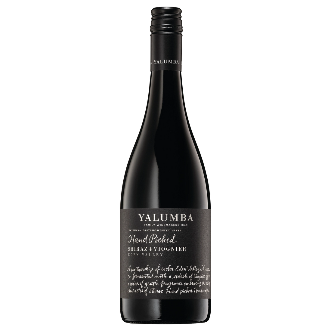 A bottle of 2023 Yalumba Hand Picked Shiraz + Viognier 750ml Red Wine