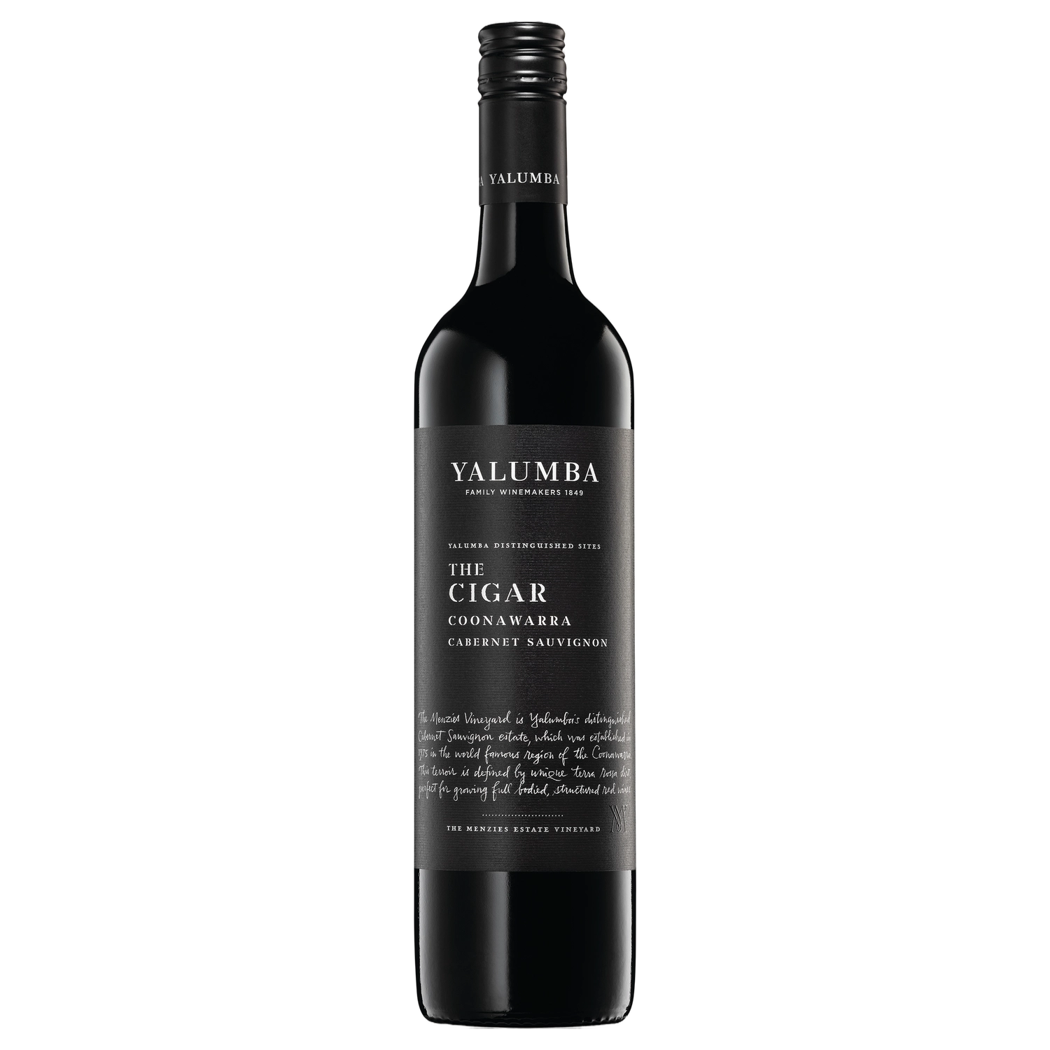 A bottle of 2023 Yalumba The Cigar Cabernet Sauvignon 750ml Red Wine
