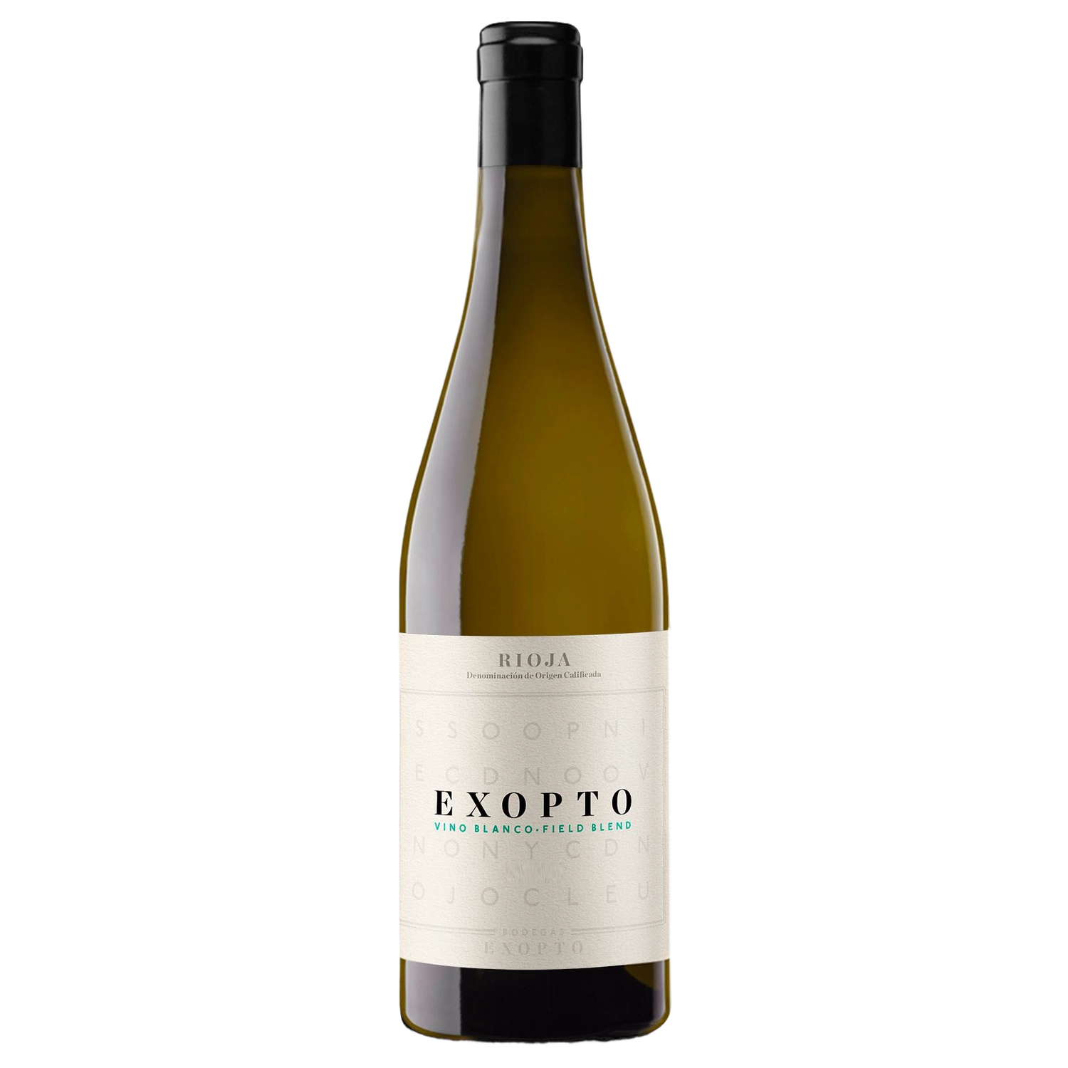 A bottle of 2024 Bodegas Exopto Rioja Exopto Blanco Field Blend 750ml White Wine