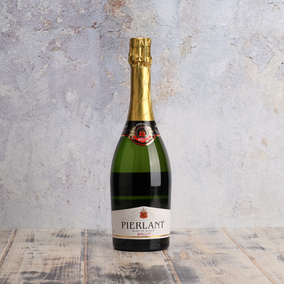 A bottle of NV Pierlant Blanc de Blanc 750ml Sparkling Wine