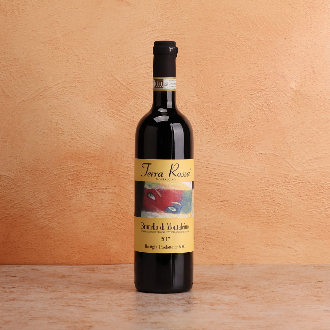 A bottle of 2017 Rodolfo Cosimi Terra Rossa Brunello 750ml Red Wine