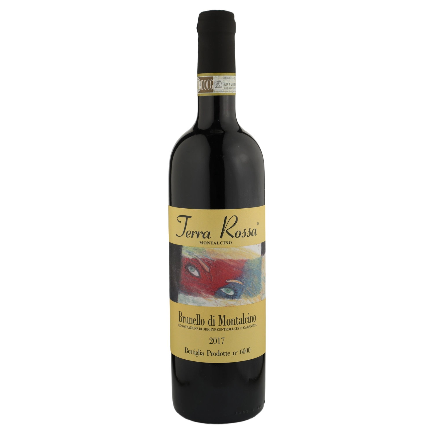 A bottle of 2017 Rodolfo Cosimi Terra Rossa Brunello 750ml Red Wine
