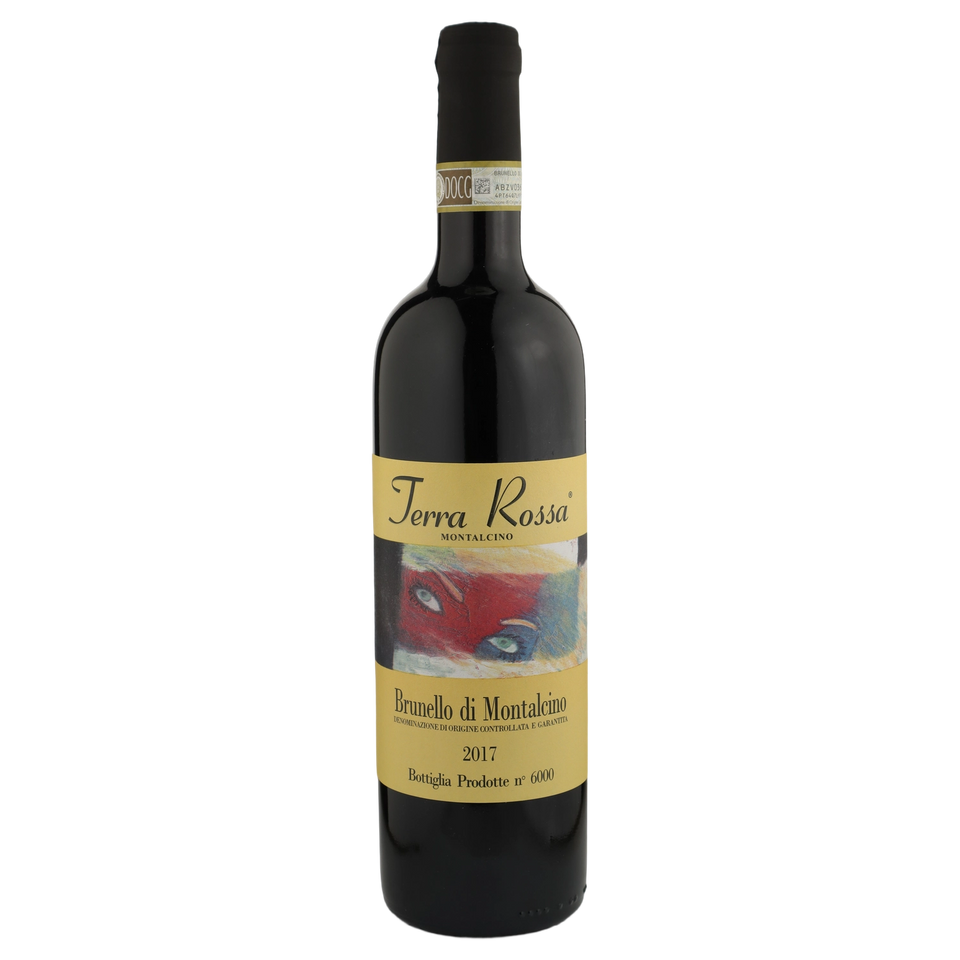 A bottle of 2017 Rodolfo Cosimi Terra Rossa Brunello 750ml Red Wine