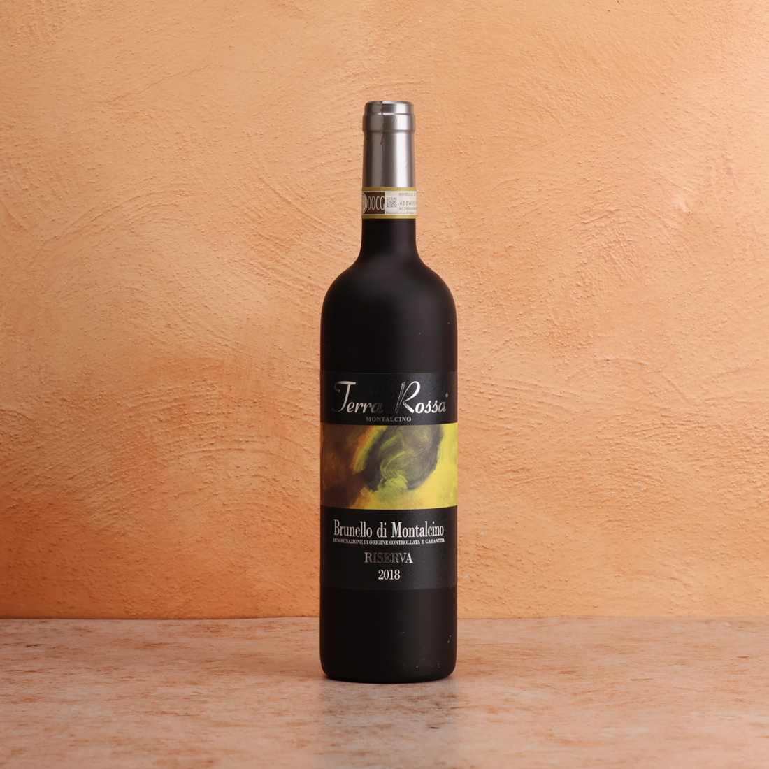 A bottle of 2018 Rodolfo Cosimi Terra Rossa Riserva Brunello 750ml Red Wine