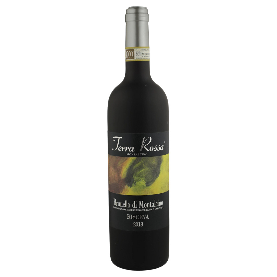 A bottle of 2018 Rodolfo Cosimi Terra Rossa Riserva Brunello 750ml Red Wine