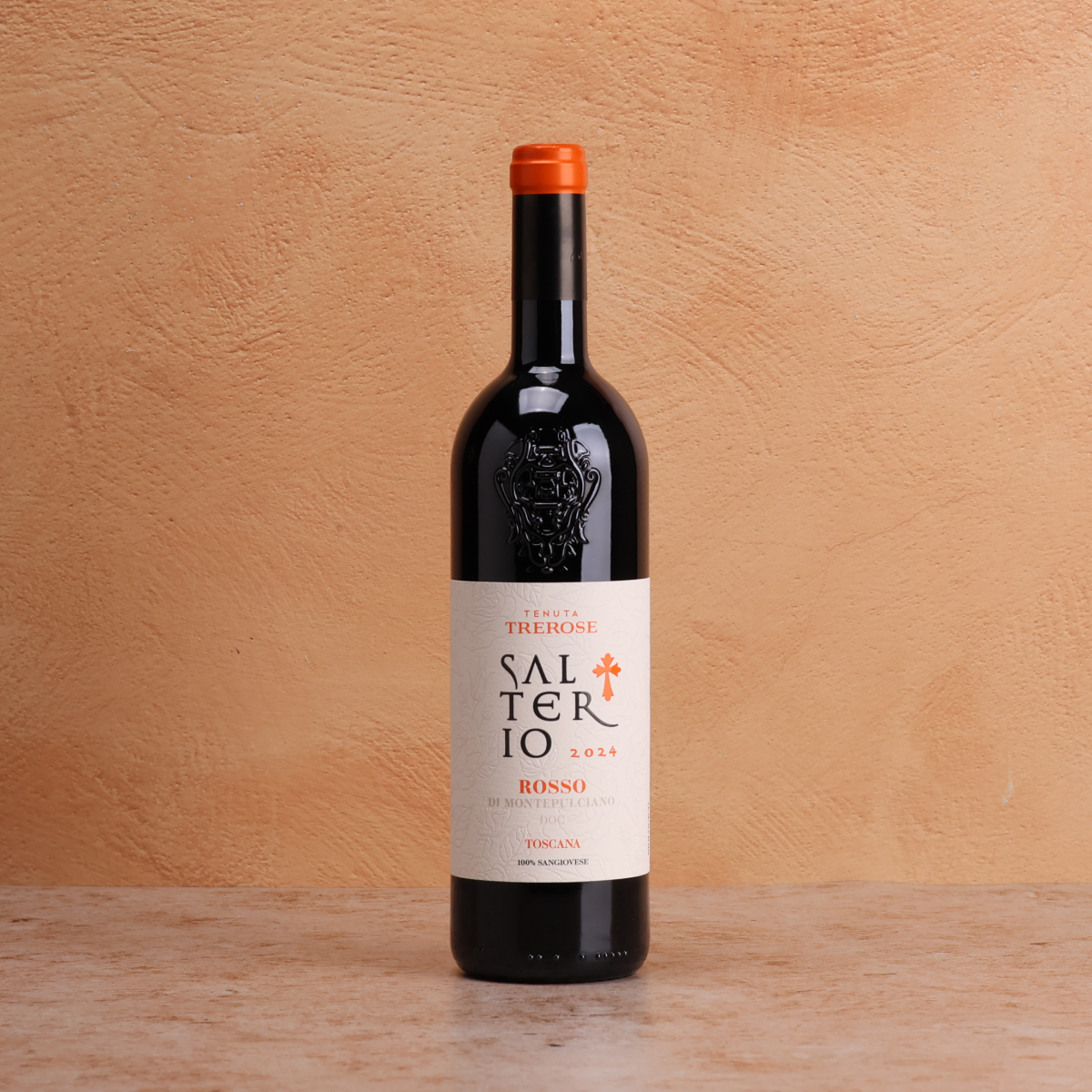 A bottle of 2024 TreRose Rosso Montepulciano Salterio 750ml Red Wine