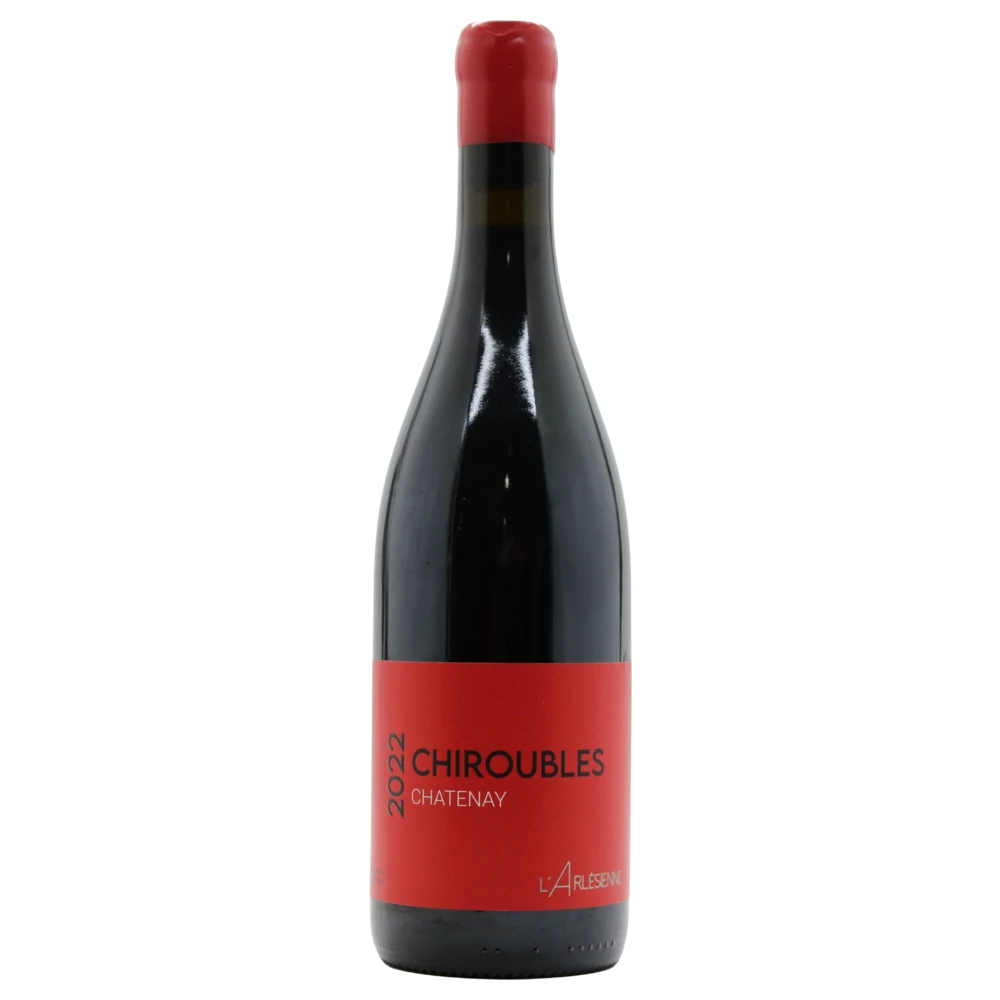 A bottle of 2023 L’Arlésienne Chiroubles Chatenay 750ml Red Wine
