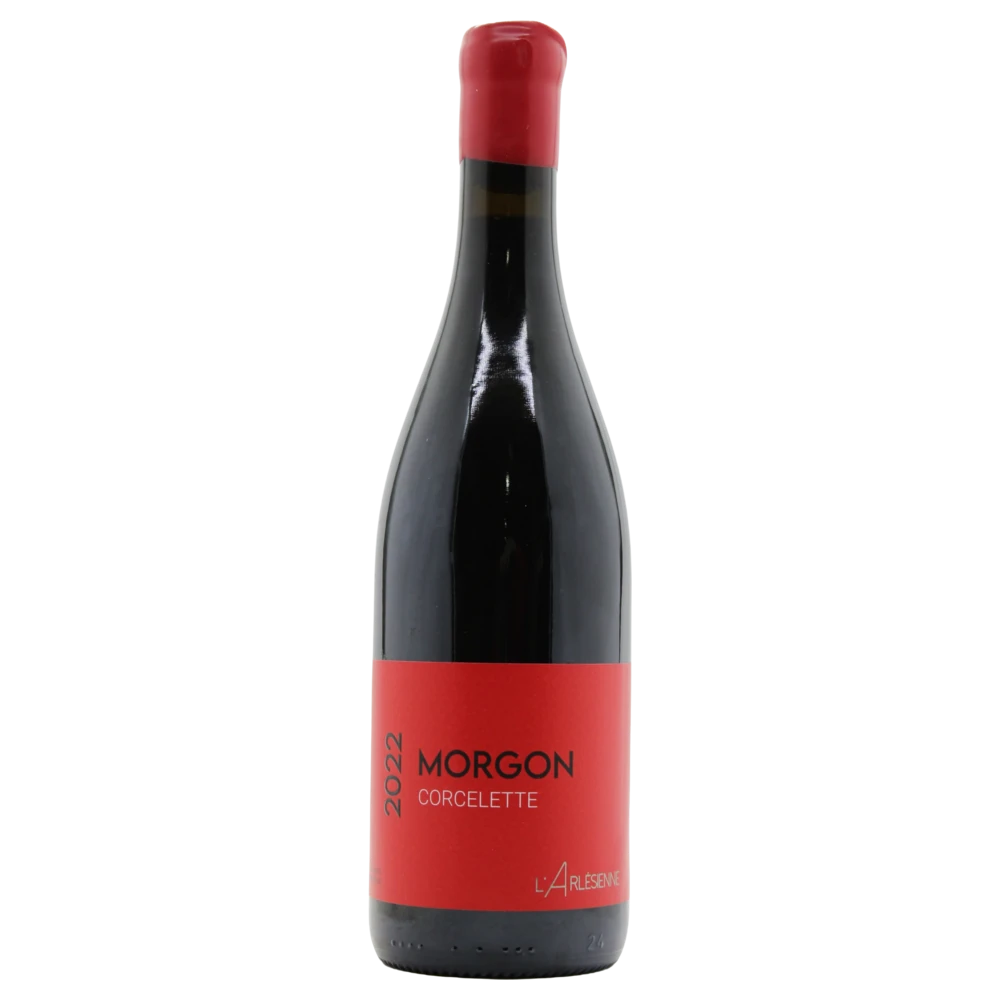 A bottle of 2023 L’Arlésienne Morgon Corcelette 750ml Red Wine