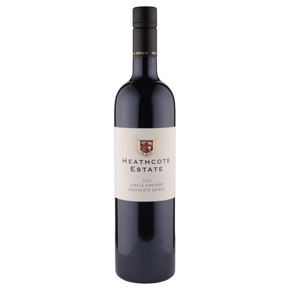 A bottle of Heathcote Estate Single Vineyard Shiraz 2023 750ml Red Wine