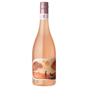 A bottle of 2025 The Pawn El Desperado Rose 750ml Rose Wine