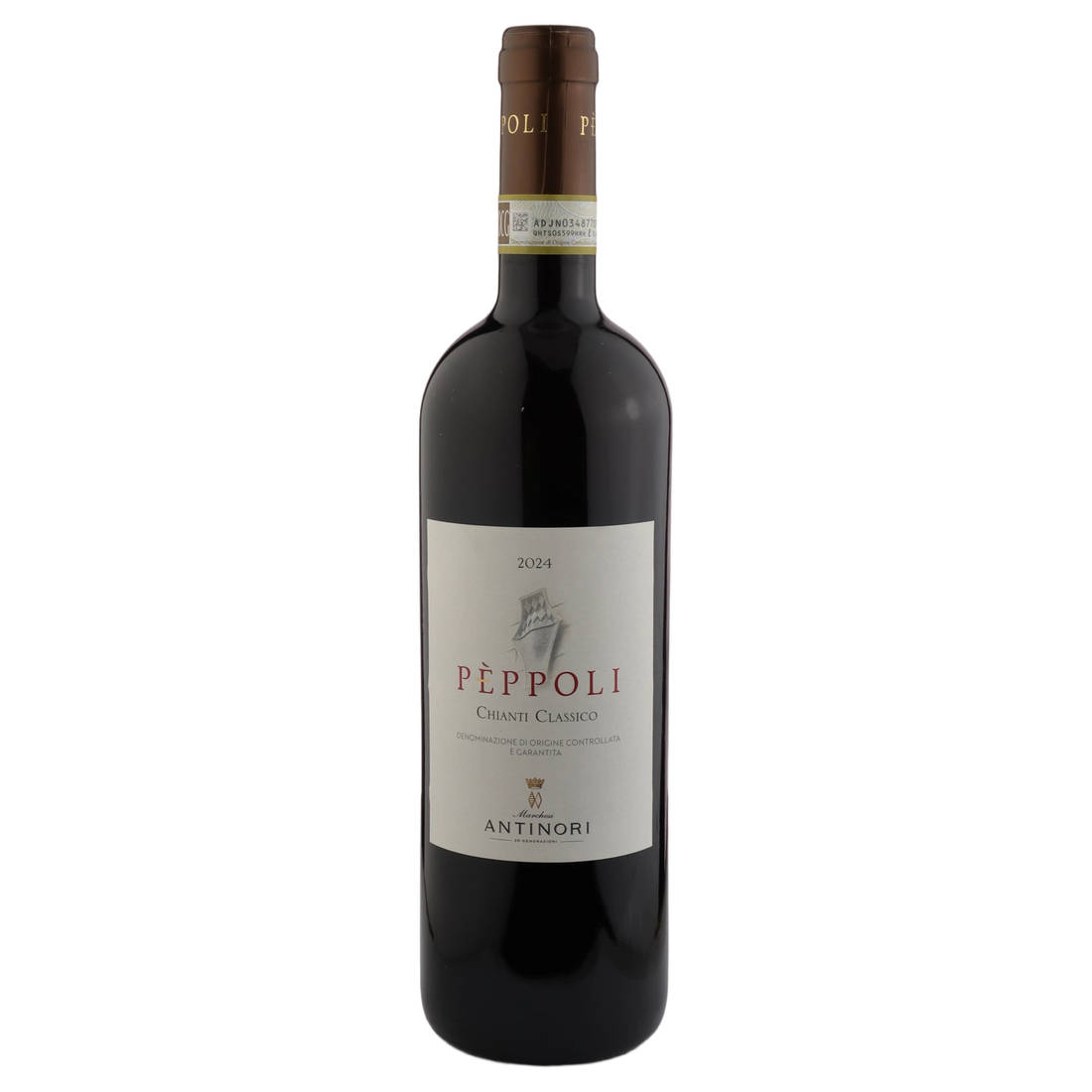A bottle of 2024 Antinori Pèppoli Chianti Classico DOCG 750ml Red Wine