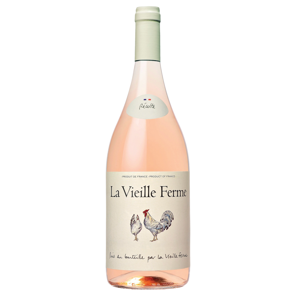 A bottle of 2022 La Vieille Ferme Rosé Magnum 1500ml Red Wine
