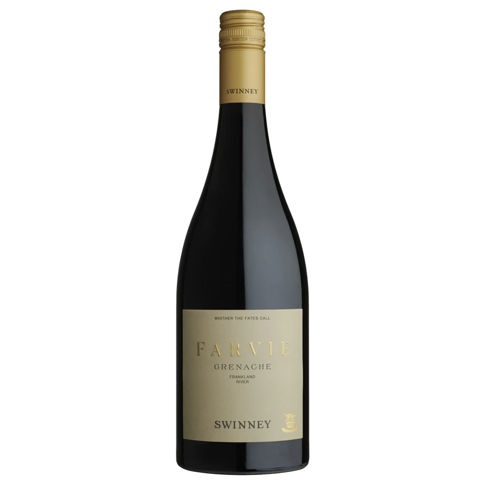 A bottle of 2024 Swinney Farvie Grenache 750ml Red Wine
