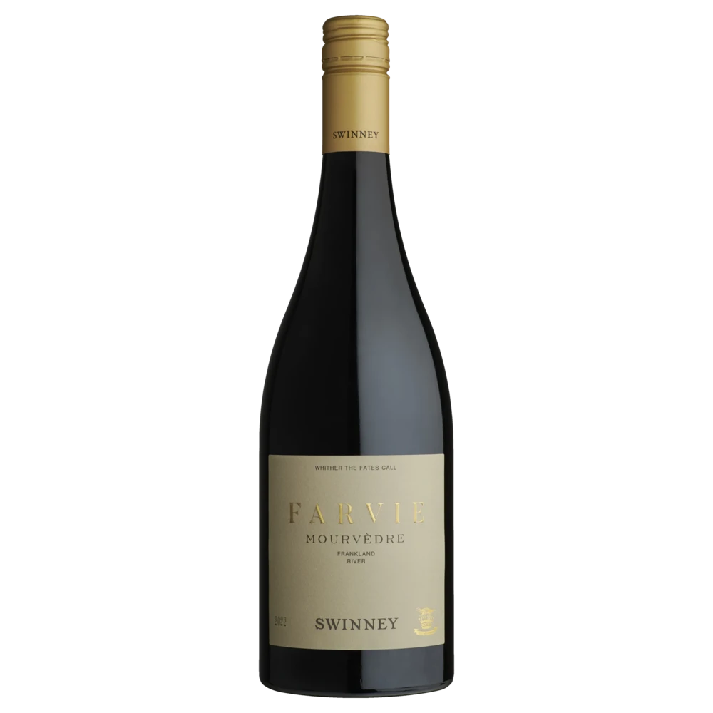 A bottle of 2024 Swinney Farvie Mourvedre 750ml Red Wine
