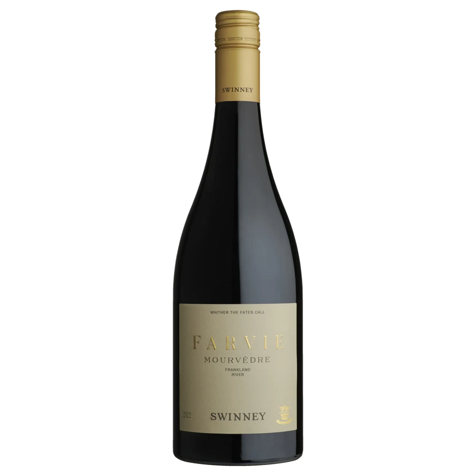 A bottle of 2024 Swinney Farvie Mourvedre 750ml Red Wine