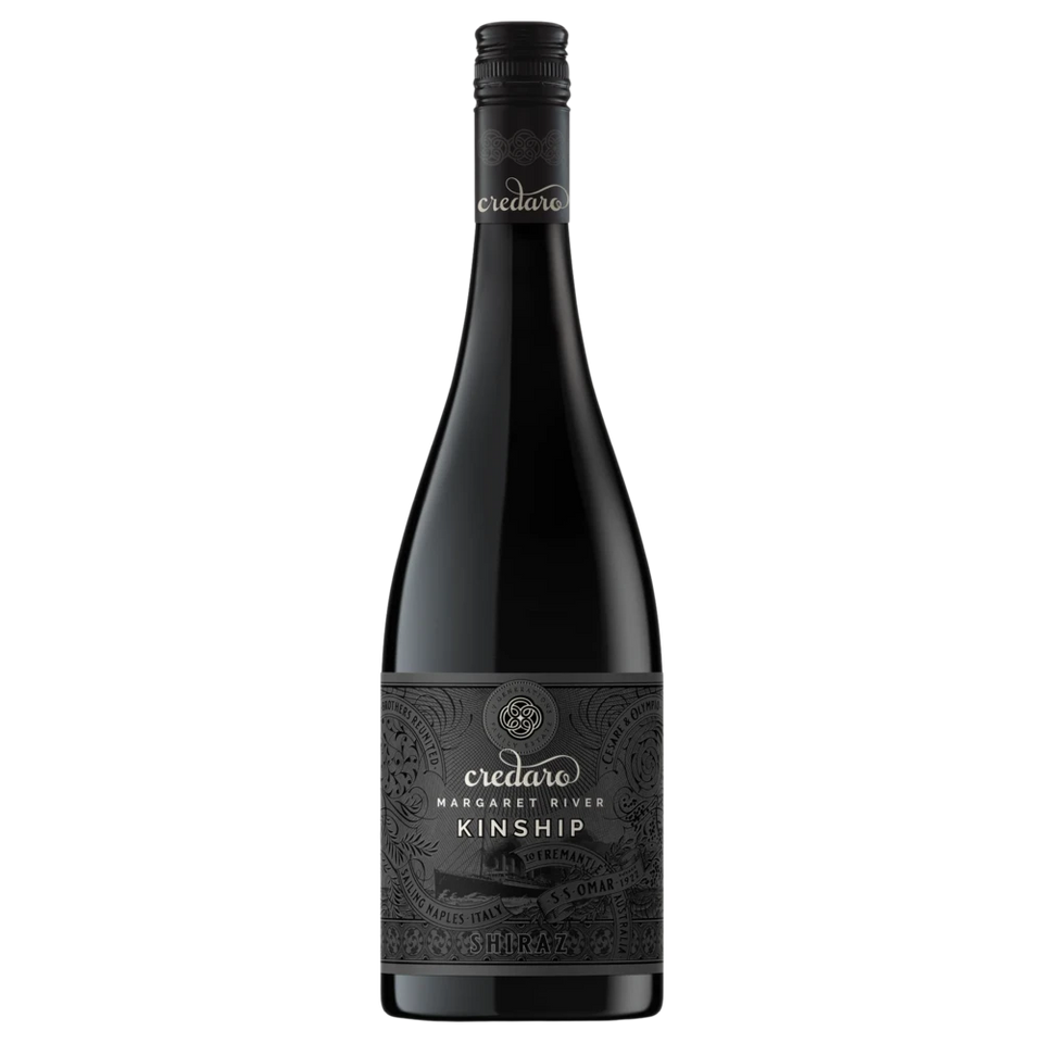 A bottle of 2023 Credaro Kinship Shiraz 750ml Red Wine