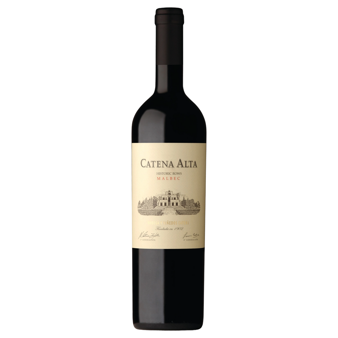 A bottle of 2022 Catena Zapata Alta Malbec 750ml Red Wine