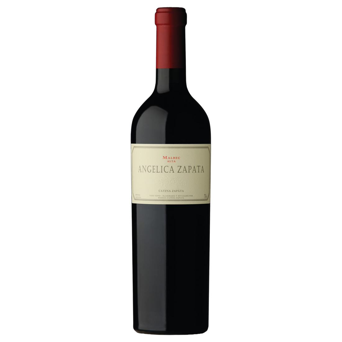 A bottle of 2021 Angélica Zapata Malbec Alta 750ml Red Wine