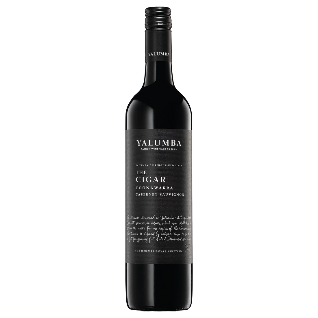 A bottle of 2020 Yalumba The Cigar Cabernet Sauvignon USA 750ml Red Wine