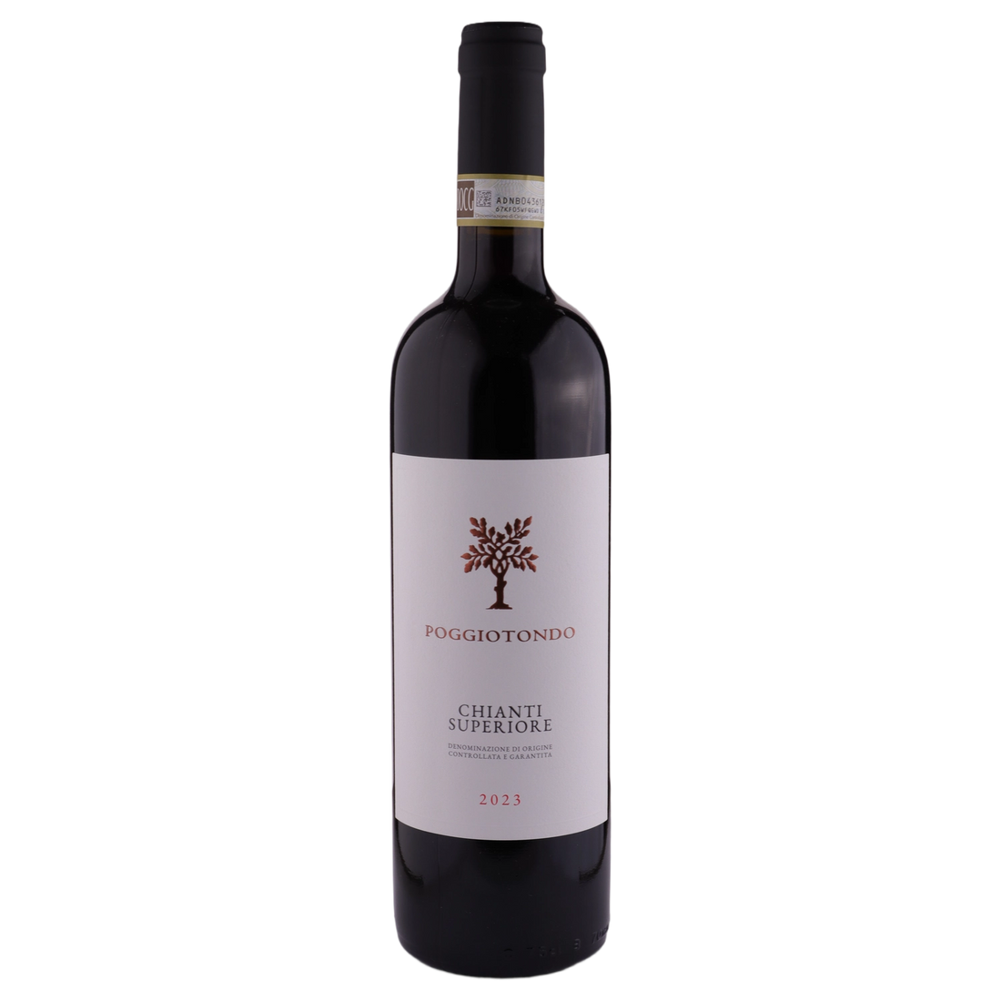 A bottle of 2023 Poggiotondo Chianti Superiore DOCG 750ml Red Wine
