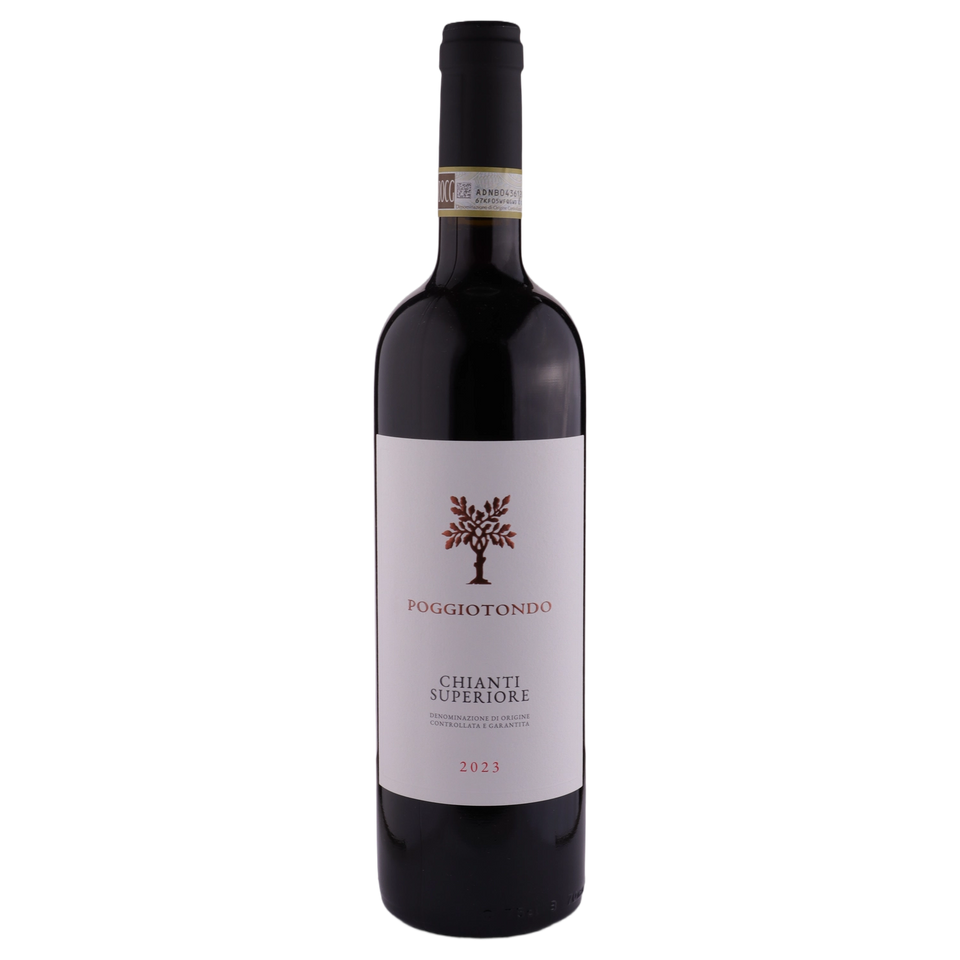 A bottle of 2023 Poggiotondo Chianti Superiore DOCG 750ml Red Wine