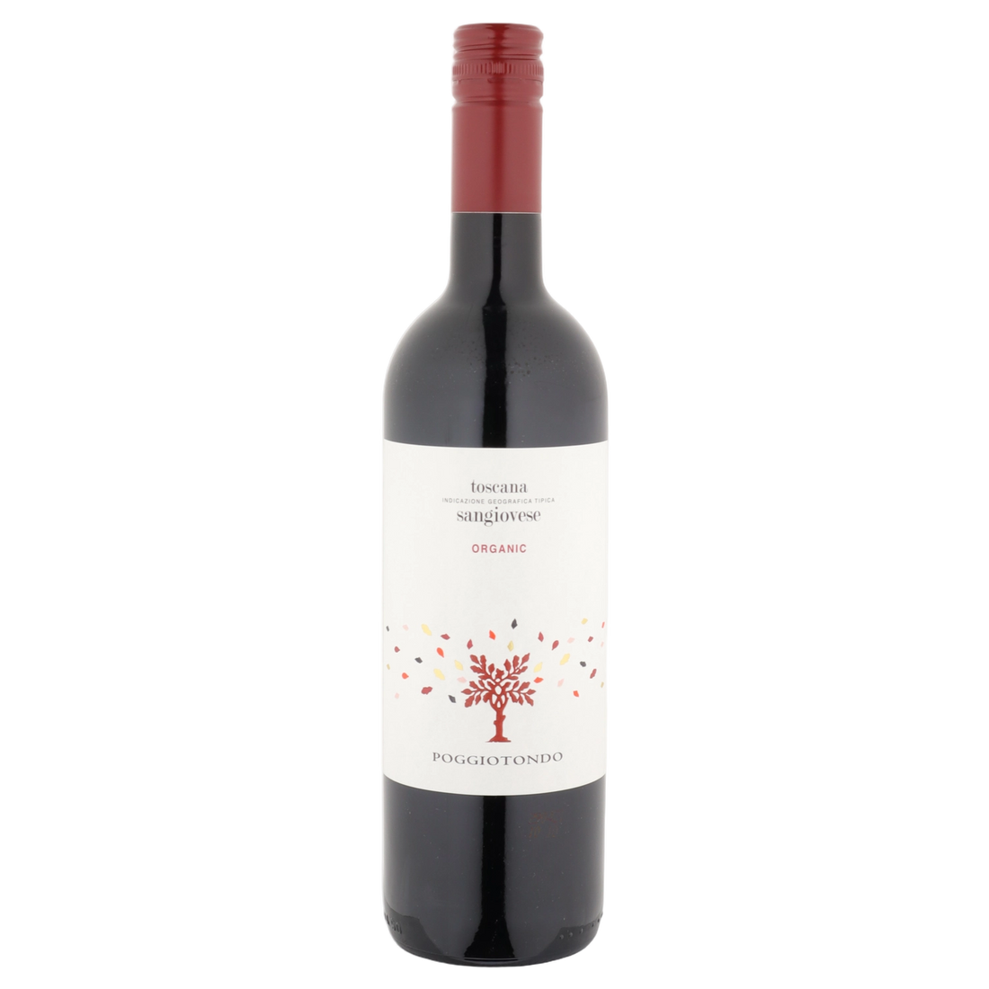 A bottle of 2024 Poggiotondo Sangiovese Rosso IGT 750ml Red Wine