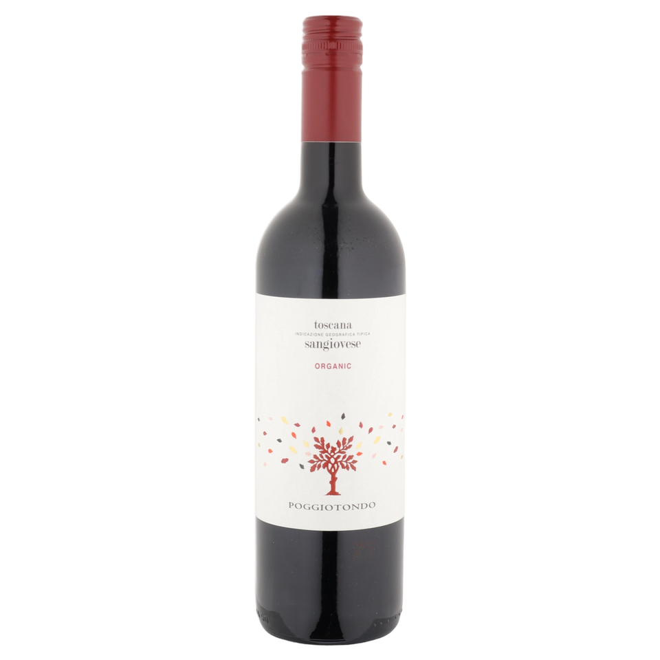 A bottle of 2024 Poggiotondo Sangiovese Rosso IGT 750ml Red Wine