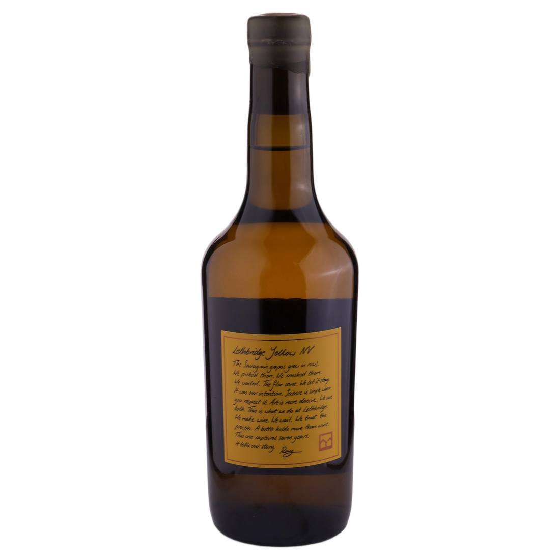 A bottle of NV Lethbridge Vin Jaune Yellow 750ml White Wine