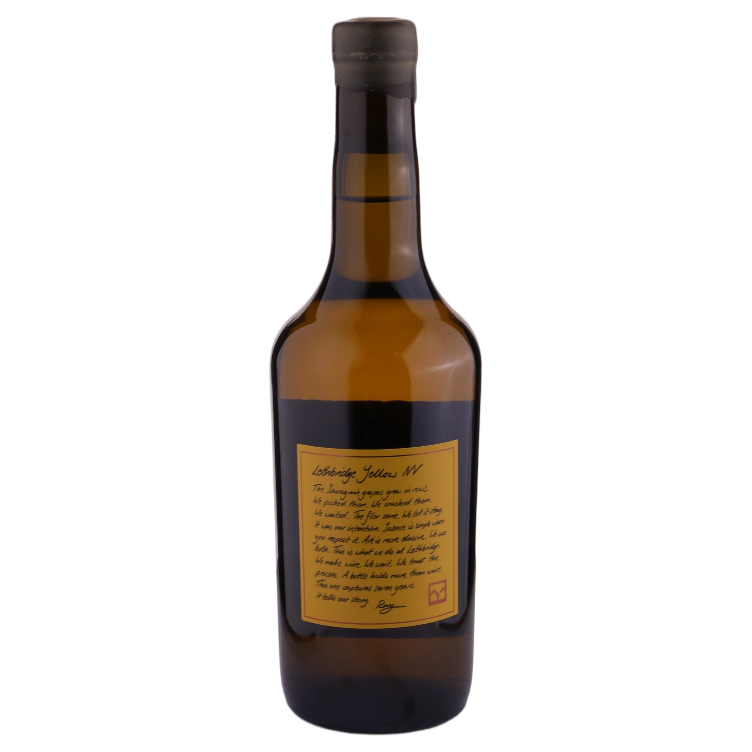 A bottle of NV Lethbridge Vin Jaune Yellow 750ml White Wine