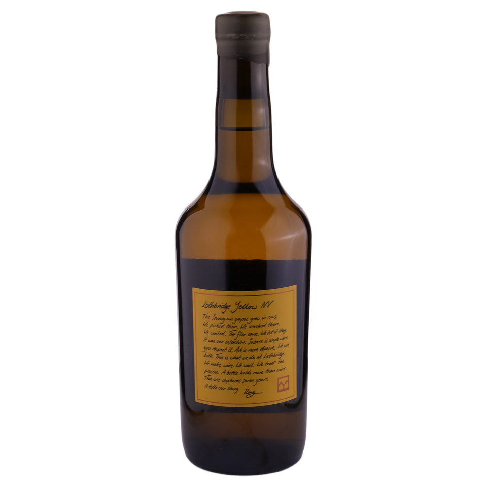 A bottle of NV Lethbridge Vin Jaune Yellow 750ml White Wine