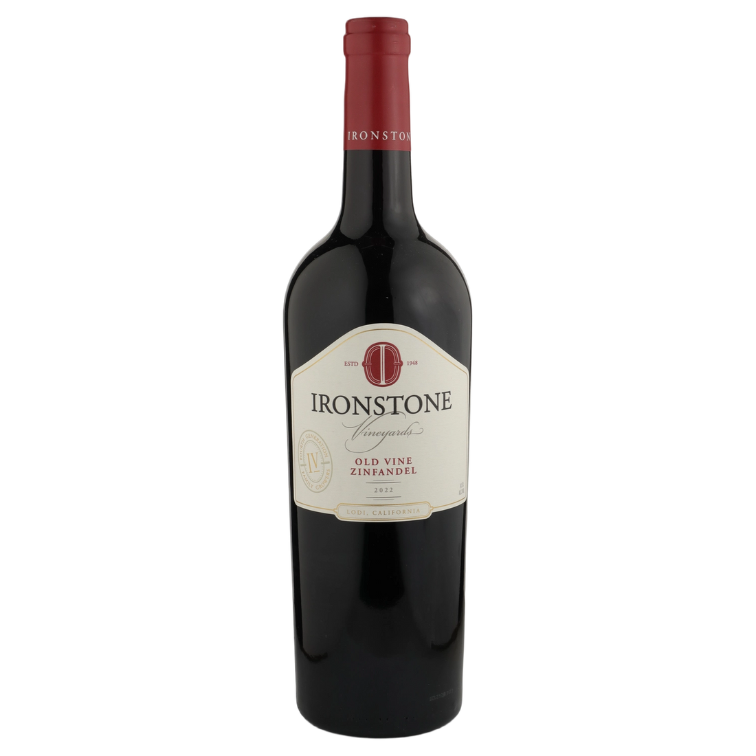 A bottle of Kautz Ironstone Old Vine Zinfandel 2022 750ml Red Wine
