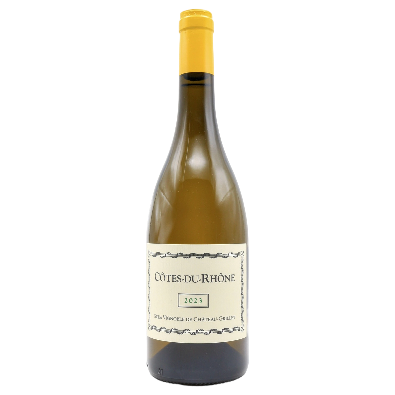 A bottle of 2023 Château Grillet Côtes du Rhône 750ml White Wine