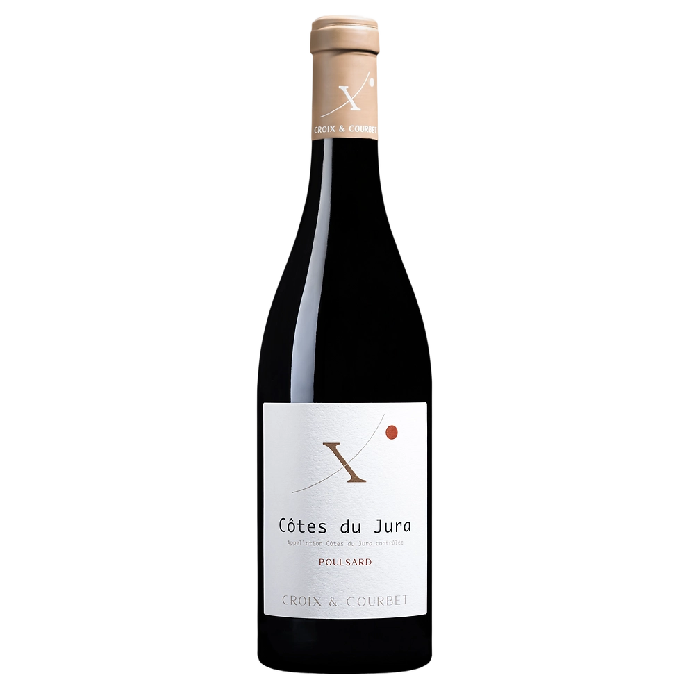A bottle of 2023 Croix & Courbet Côtes du Jura Poulsard 750ml Red Wine