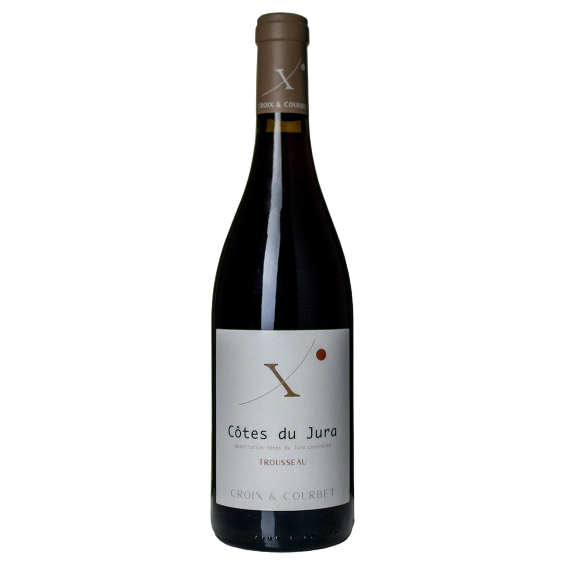 A bottle of 2023 Croix & Courbet Côtes du Jura Trousseau 750ml Red Wine